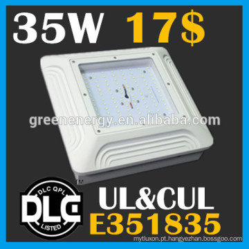 CUL DLC conduziu as luzes do dossel do posto de gasolina que abrigam o dossel do alojamento 3500lm das luzes do dossel do alojamento do preto 35w ul